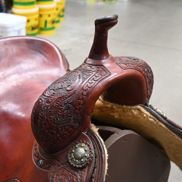 15.5" USED JERRY SHAW CUTTING SADDLE