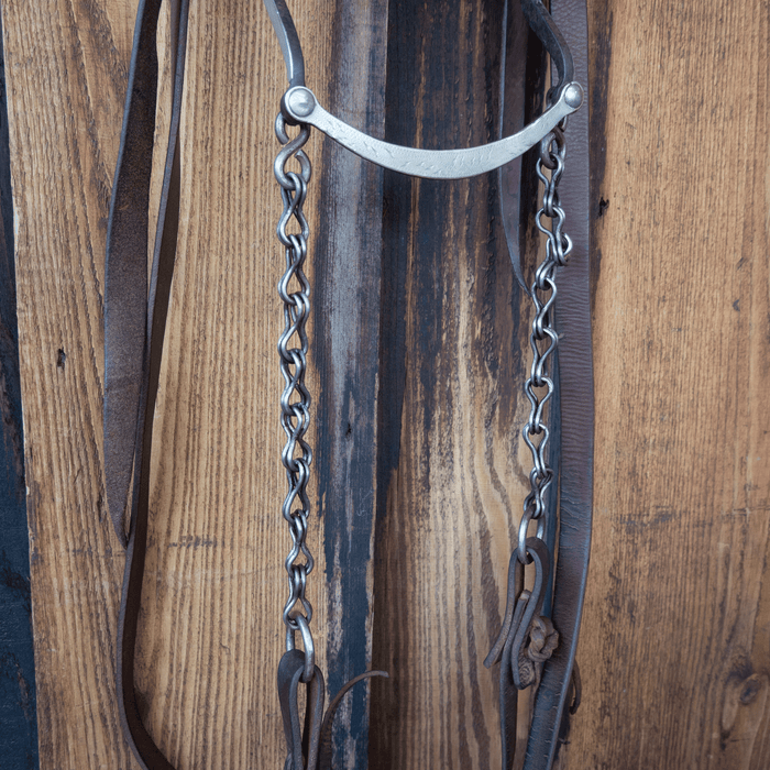 Vintage Hand Tooled Silver Crockett Bridle Rig