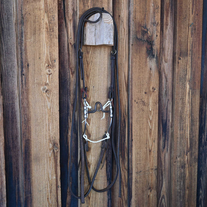 Cow Horse Supply Solid Port Bridle Rig w/Single Ear Headstall
