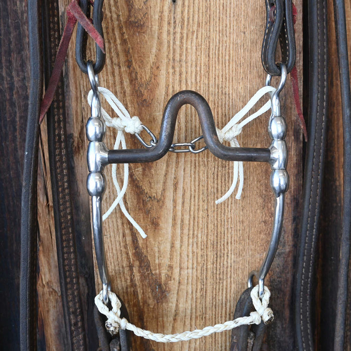 Cow Horse Supply Solid Port Bridle Rig w/Single Ear Headstall