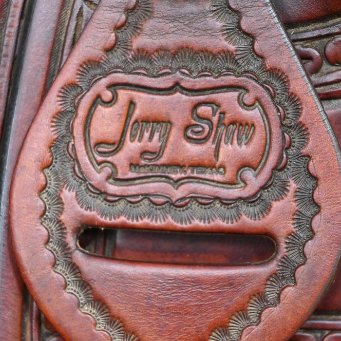 15.5" USED JERRY SHAW CUTTING SADDLE
