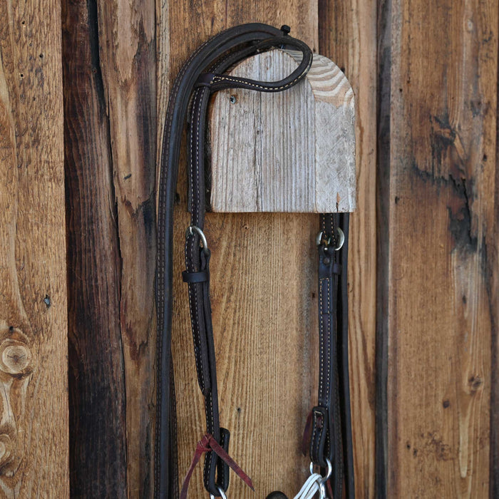 Cow Horse Supply Solid Port Bridle Rig w/Single Ear Headstall