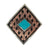 Copper Basketweave with Turquoise Stone Concho Tack - Conchos & Hardware - Conchos MISC   