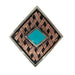 Copper Basketweave with Turquoise Stone Concho Tack - Conchos & Hardware MISC   