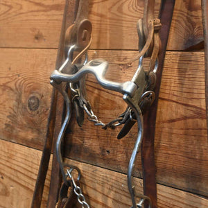 Bridle Rig - Long Shanked Port with Copper Roller  SBR487 Sale Barn MISC   