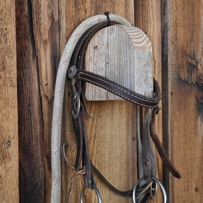 Cow Horse Supply D-Ring Twisted Snaffle Bridle Rig w/Browband Headstall