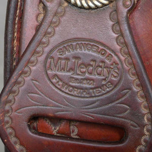 16.5" USED M.L LEDDY CUTTER SADDLE Saddles M.L Leddy   