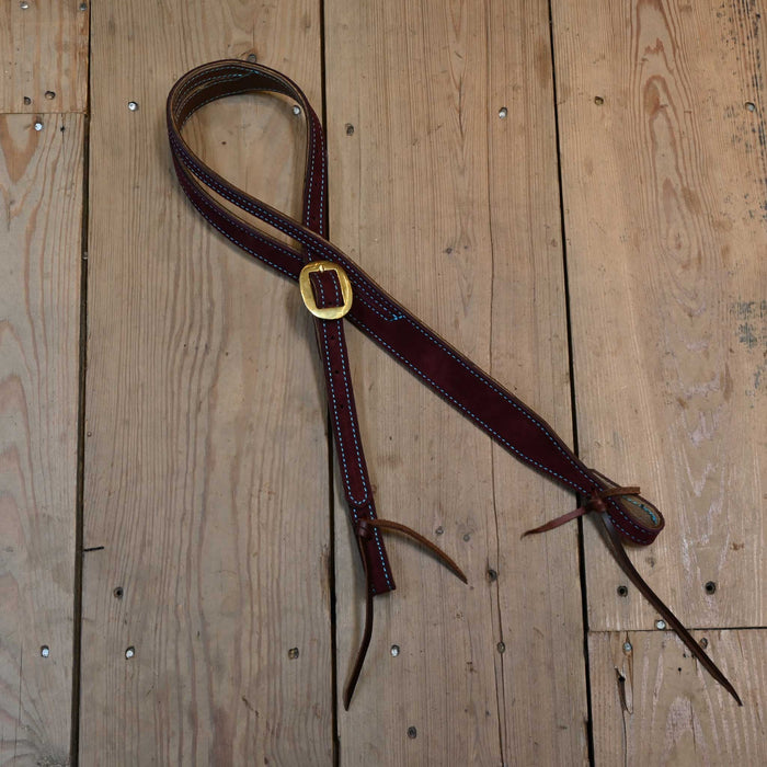 Jack Parsons 3/4" Burgundy Headstall Tack - Headstalls Jack Parsons