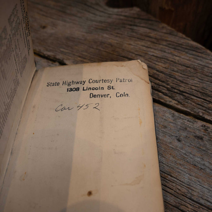 Vintage 1938 Colorado Brand Book Collectibles Vintage