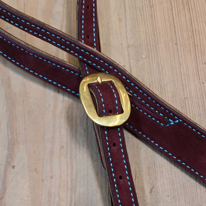 Jack Parsons 3/4" Burgundy Headstall Tack - Headstalls Jack Parsons