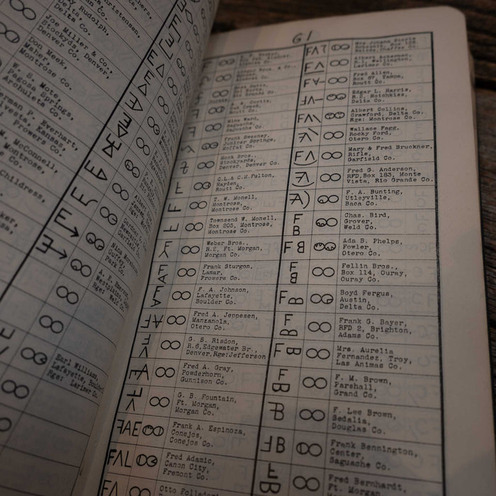 Vintage 1938 Colorado Brand Book Collectibles Vintage