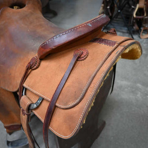 16" USED JEFF SMITH COW HORSE SADDLE Saddles Jeff Smith   