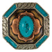 Turquoise Stone Flower Concho Tack - Conchos & Hardware MISC   
