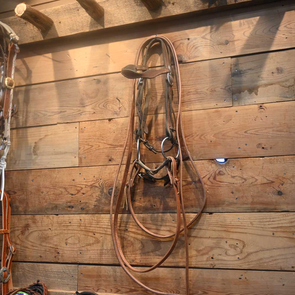 Bridle Rig - Smooth Snaffle Bit SBR491 Sale Barn MISC   