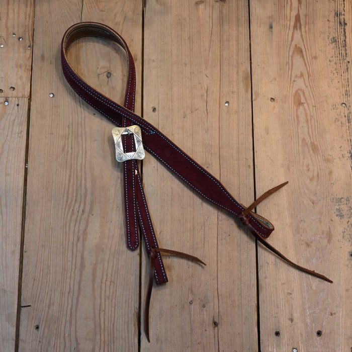Jack Parsons 3/4" Burgundy Headstall w/Teskey's Hardware Tack - Headstalls Jack Parsons