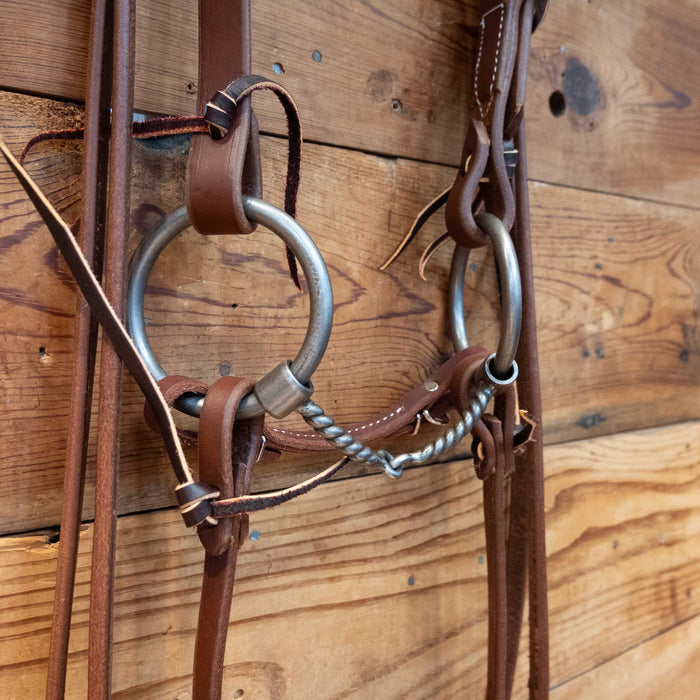 Kerry Kelley O-Ring Twisted Snaffle Bridle Rig