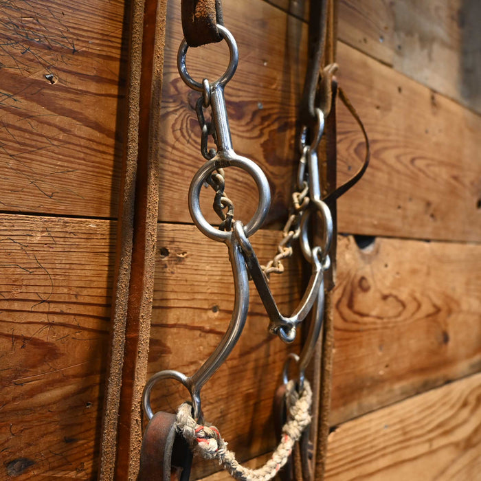 JD Square Snaffle Gag Bridle Rig w/ Single Ear Headstall