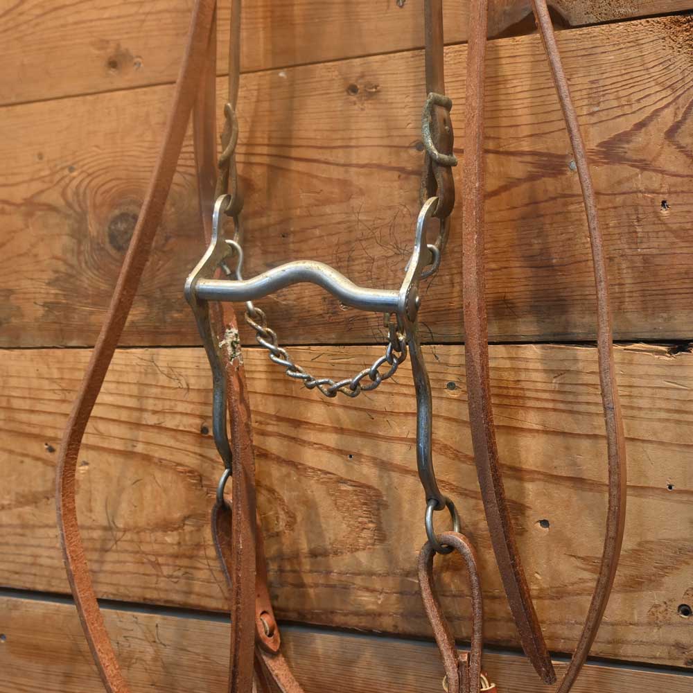 Bridle Rig - Long Shank - Solid Port Bit SBR492 Sale Barn MISC   