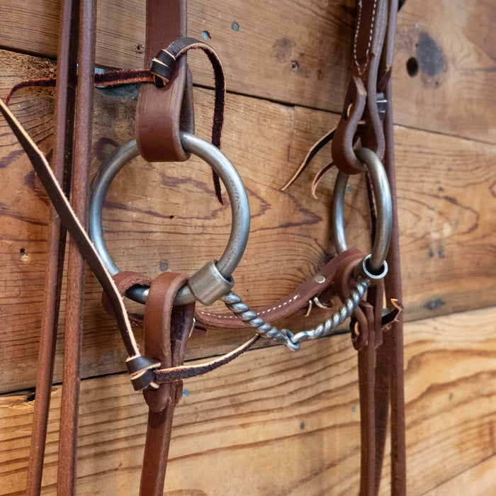 Kerry Kelley O-Ring Twisted Snaffle Bridle Rig