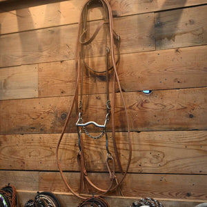 Bridle Rig - Long Shank - Solid Port Bit SBR492 Sale Barn MISC   