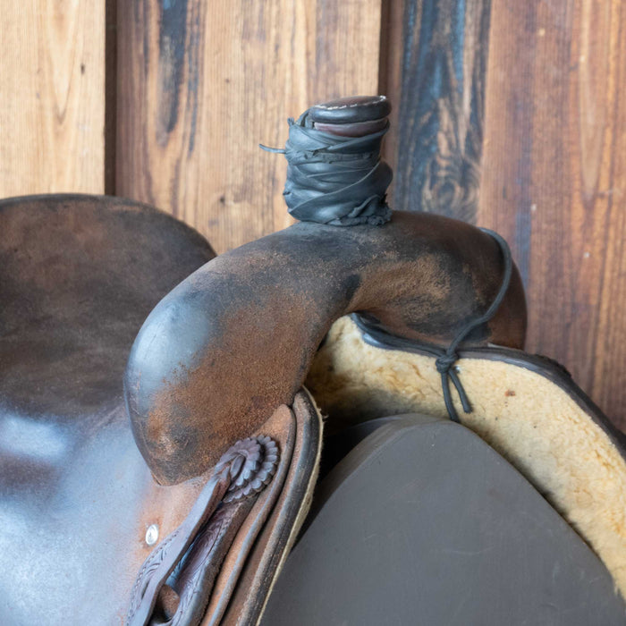 16.5" USED JEFF SMITH RANCH CUTTER SADDLE