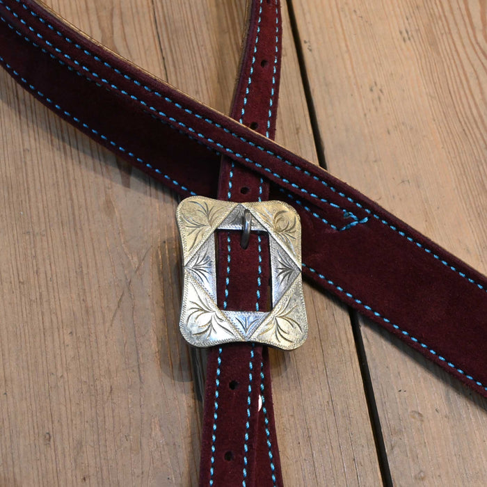 Jack Parsons 3/4" Burgundy Headstall w/Teskey's Hardware Tack - Headstalls Jack Parsons
