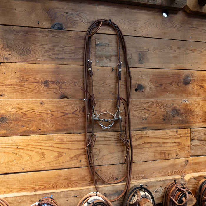 Parkey Silver Mounted Dogbone Bridle Rig