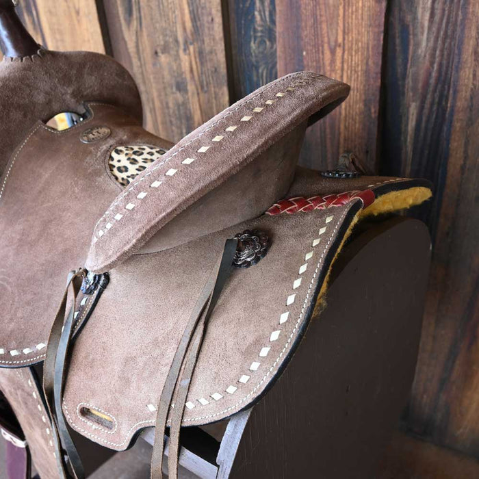 14" USED DOUBLE T BARREL SADDLE Saddles - Used DOUBLE T SADDLERY