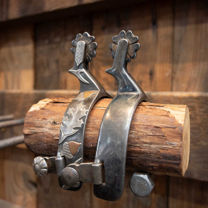 Ray Anderson #864 Mounted Acorn & Leaf's 1517 Tack - Spurs Ray Anderson