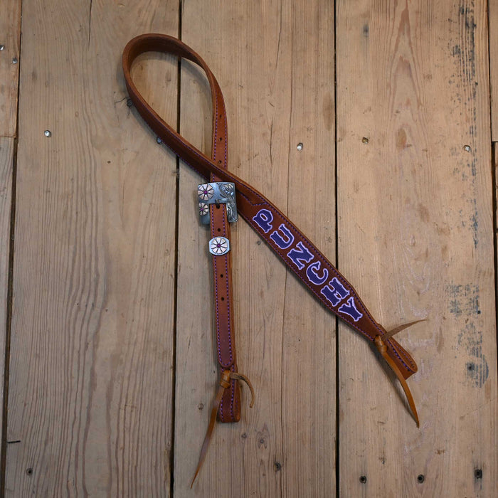 Jack Parsons 3/4" Purple "Punchy" Headstall Tack - Headstalls Jack Parsons
