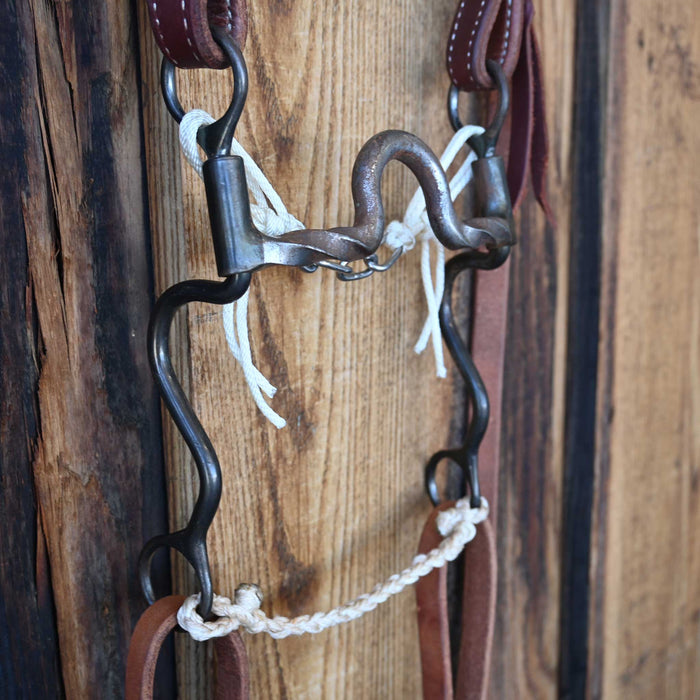 Dutton Slow Twist Solid Port Bridle Rig w/Split Ear Headstall