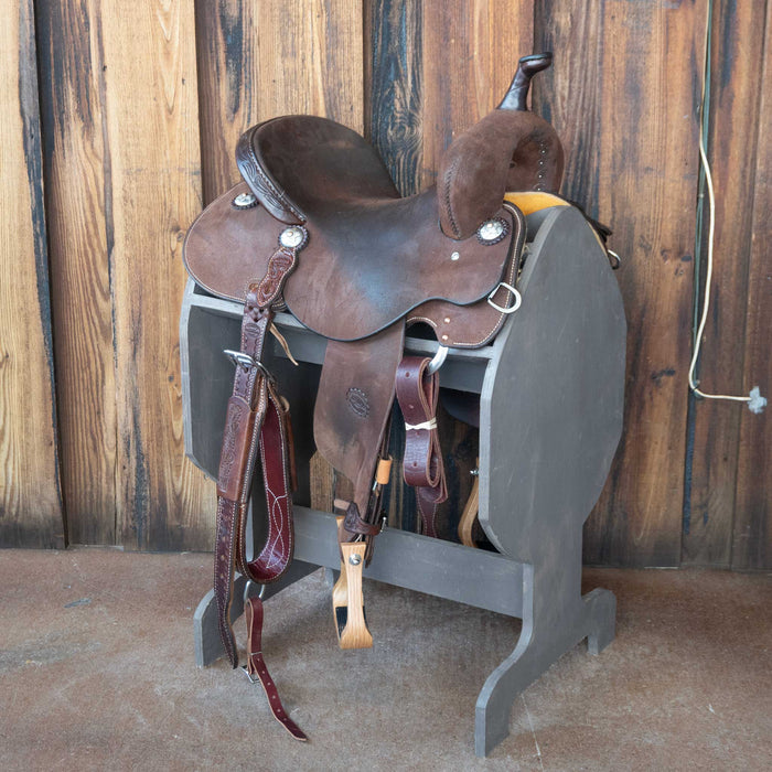 15" USED TESKEY'S BARREL SADDLE