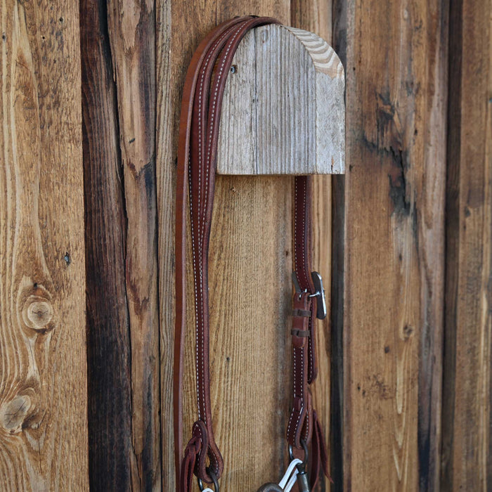 Dutton Slow Twist Solid Port Bridle Rig w/Split Ear Headstall