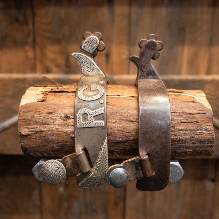 Ray Anderson #651 Mounted "R. G." 1518 Tack - Spurs Ray Anderson