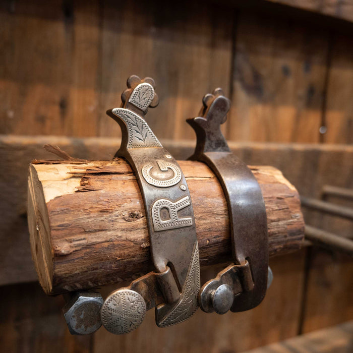 Ray Anderson #651 Mounted "R. G." 1518 Tack - Spurs Ray Anderson