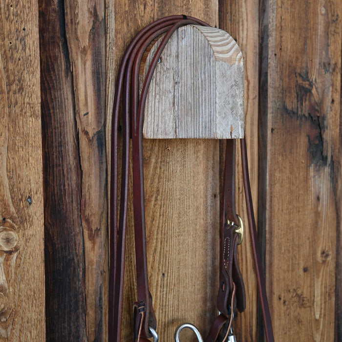 Les Vogt Solid Port Bridle Rig w/Split Ear Headstall