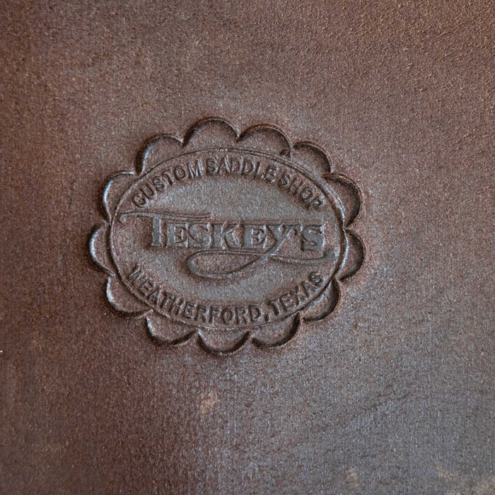 15" USED TESKEY'S BARREL SADDLE