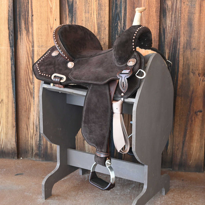 15" CIRCLE Y JOSEY MITCHELL LIGHTWEIGHT LIGHTSPEED BARREL SADDLE