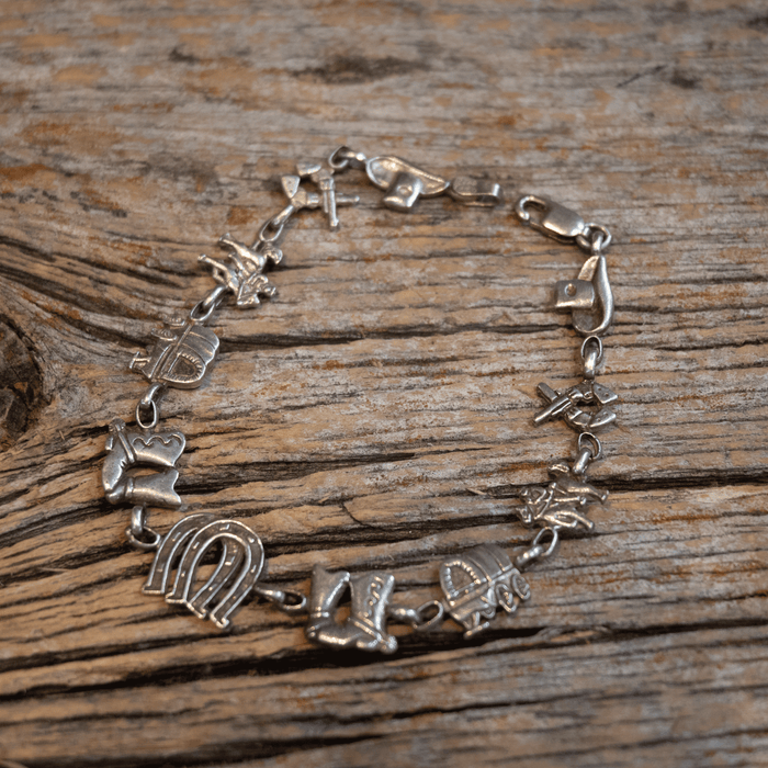 Vintage Western Charm Bracelet