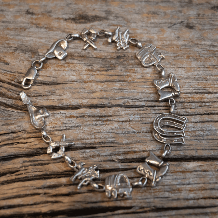 Vintage Western Charm Bracelet