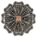 Silver Flower Concho with Copper Center Tack - Conchos & Hardware MISC   