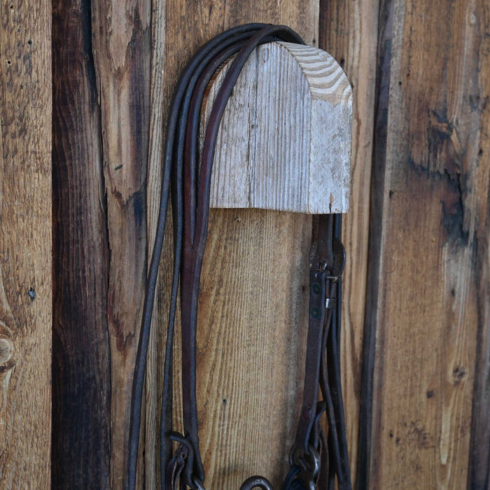 Cowpuncher Solid Port Bridle Rig w/Split Ear Headstall