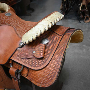 17.5" USED BILLY COOK ROPING SADDLE Saddles Billy Cook   