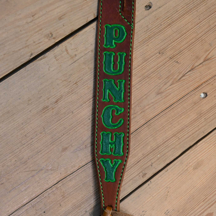 Jack Parsons 3/4" Green "Punchy" Headstall Tack - Headstalls Jack Parsons