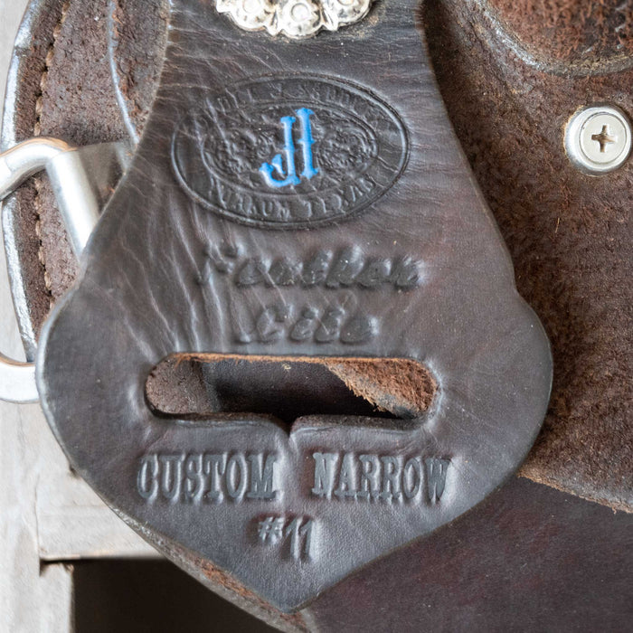 13" USED DOUBLE J FEATHER LITE BARREL SADDLE