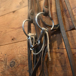 Bridle Rig - 3 Piece O-Ring Snaffle With Dogbone SBR496 Sale Barn MISC   