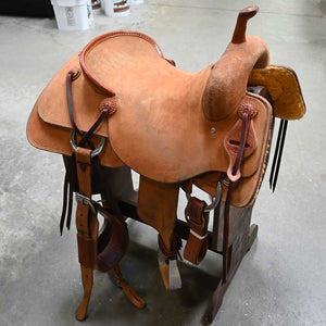 17" USED JEFF SMITH CUTTING SADDLE Saddles Jeff Smith   