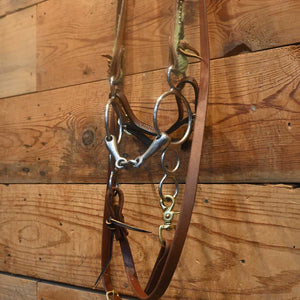 Bridle Rig - Big-O with Rings Gag Bit SBR498 Sale Barn MISC   