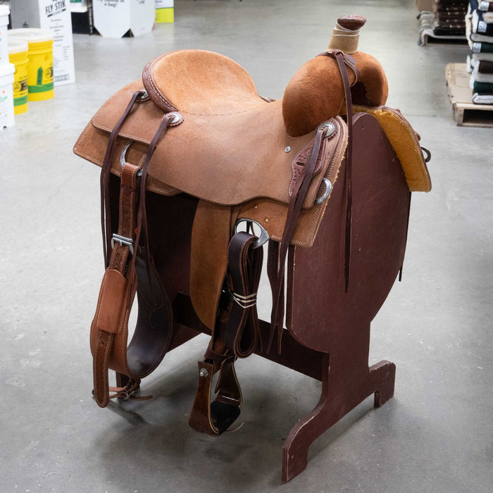 16.5" USED TAD SANDERS RANCH CUTTER SADDLE