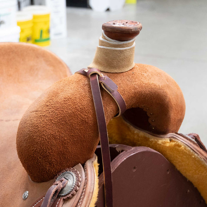 16.5" USED TAD SANDERS RANCH CUTTER SADDLE